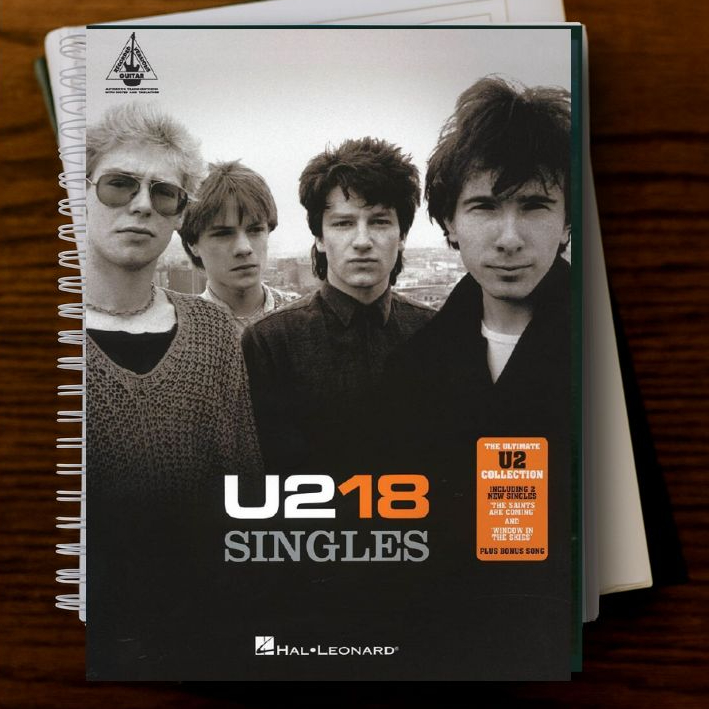 Buku Tablature Gitar - U2 - 18 Singles