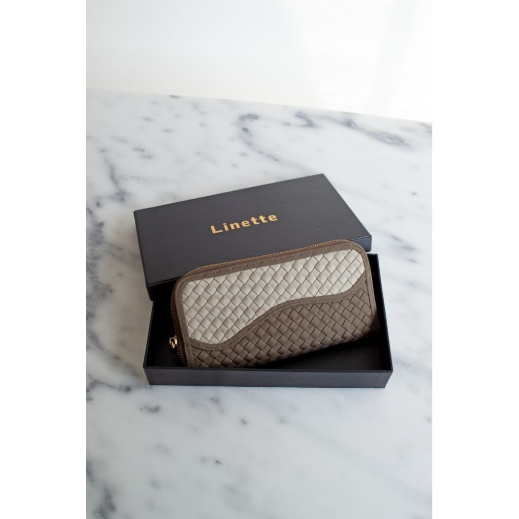 Linette jane wallet | dompet anyam | dompet panjang wanita