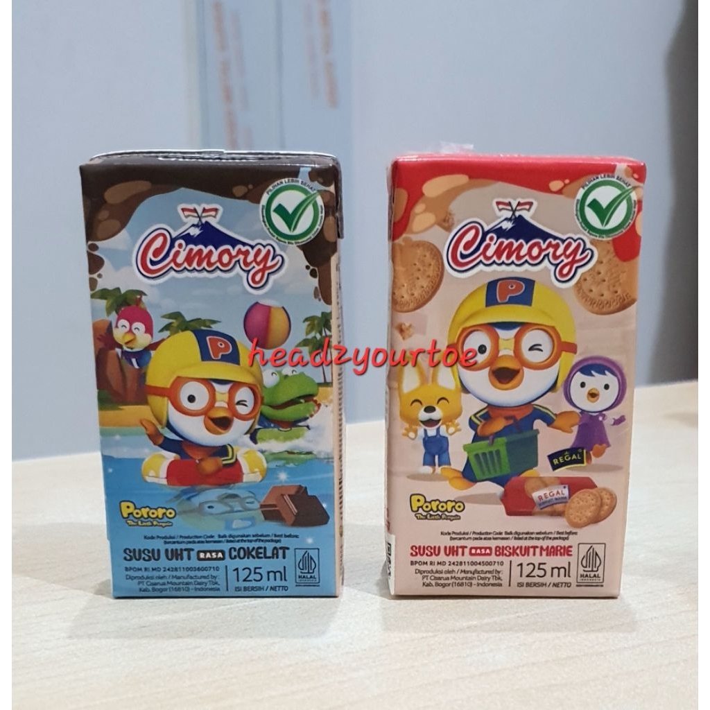 Susu UHT Cimory 125ml Rasa Coklat dan Biskuit Marie Regal