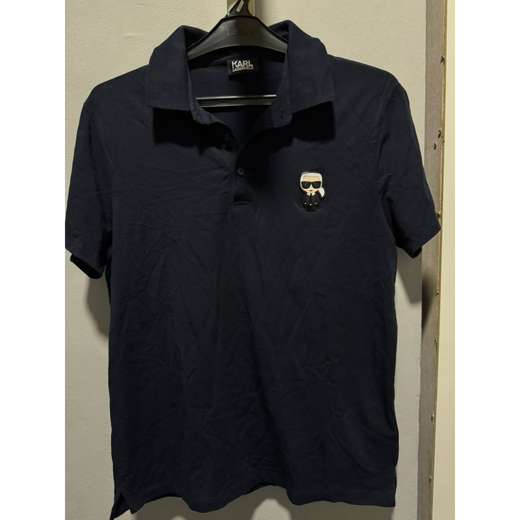 Kaos Polo Karl Lagerfeld Hitam Size M