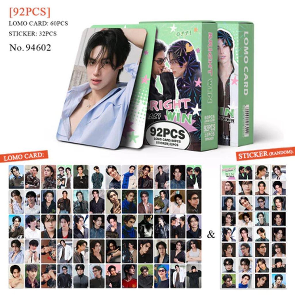 Photocard BrightWin 1 Pack Isi 60 Lomocard 32 Stiker Mini Thailand Thaienthu Gmmtv Bright Win Metawi