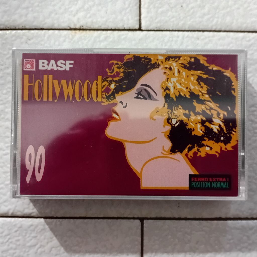 Kaset Kosong BASF Hollywood 90 Type I (1991) Blank Cassette Tape Sealed Nos