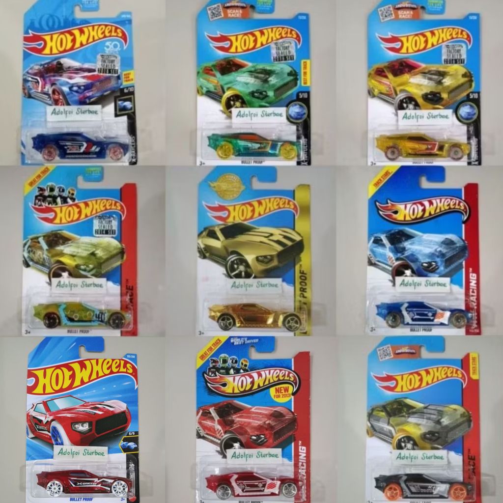 hotwheels hot wheels bullet proof factory sealed x-raycers best for track stars race off game hw rac