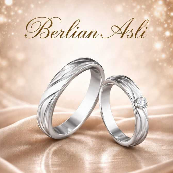Cincin Kawin Couple Emas Berlian Asli TP 04-008
