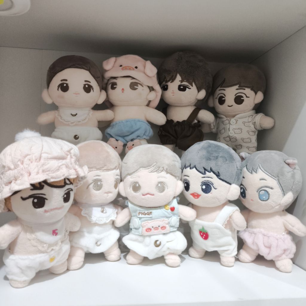 boneka kpop EXO 15 cm /baekhyun suho chanyeol DO sehun lay/ boneka kpop BTS SVT