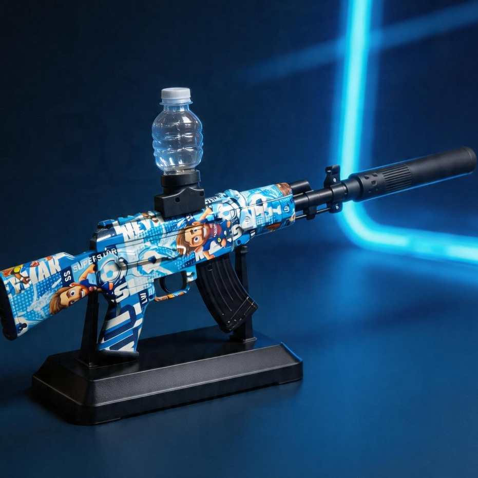 Mainan Water Gel Elektrik Anak AK47 ULTRA LONG Otomatis Manual Gell Blaster Kado Ulang Tahun Laki La