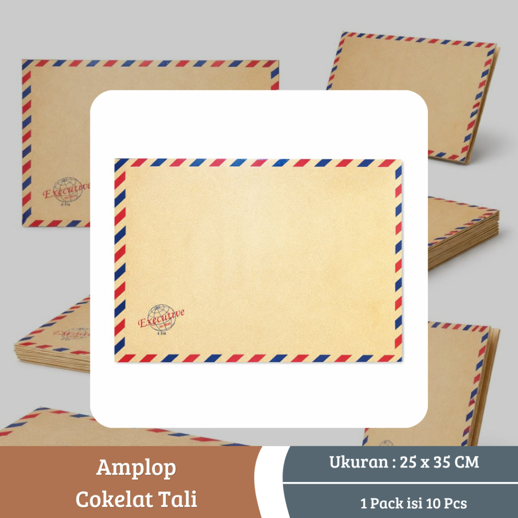 Amplop Coklat Tali 25x35 cm Tebal Kuat Untuk Dokumen Besar Map Arsip Kantor Sekolah