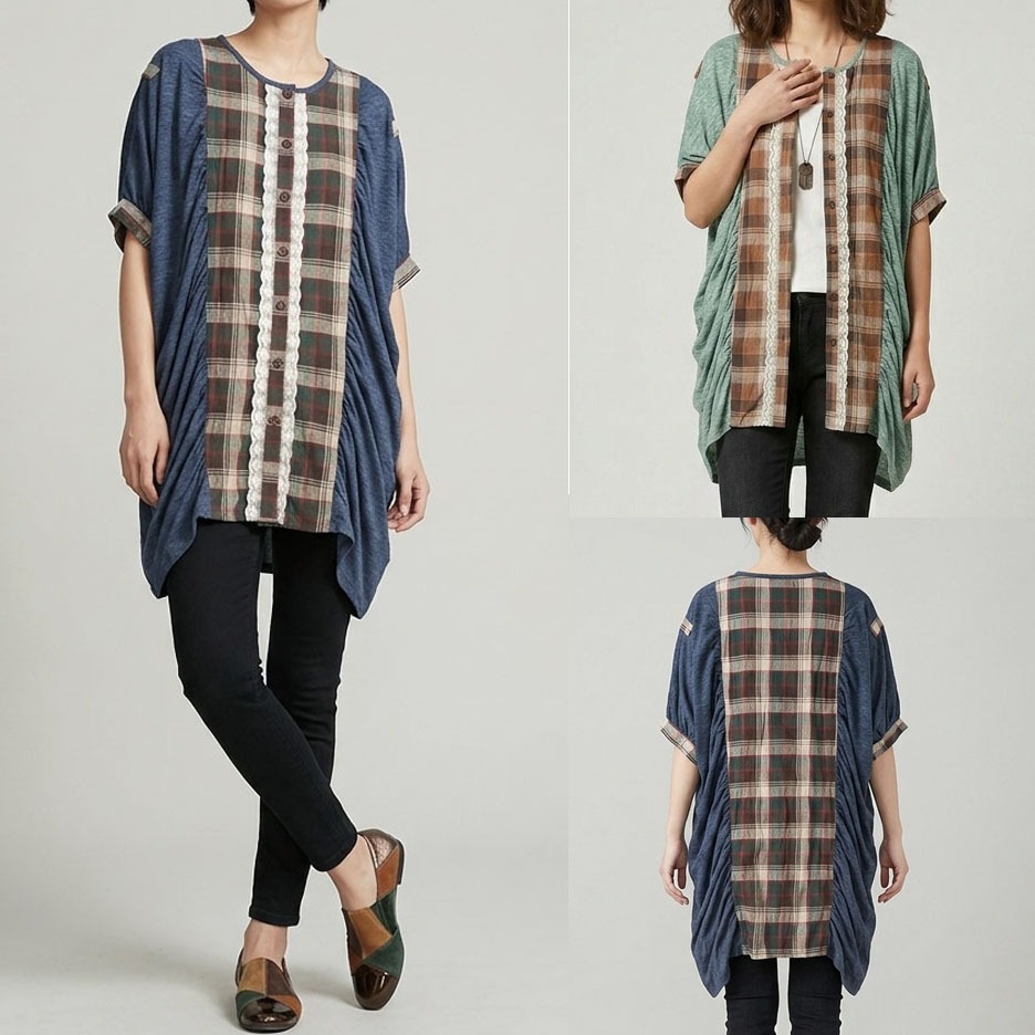 DRESS TUNIK OUTER KAOS DRAPE PANEL KATUN KOTAK KOREA IMPORT