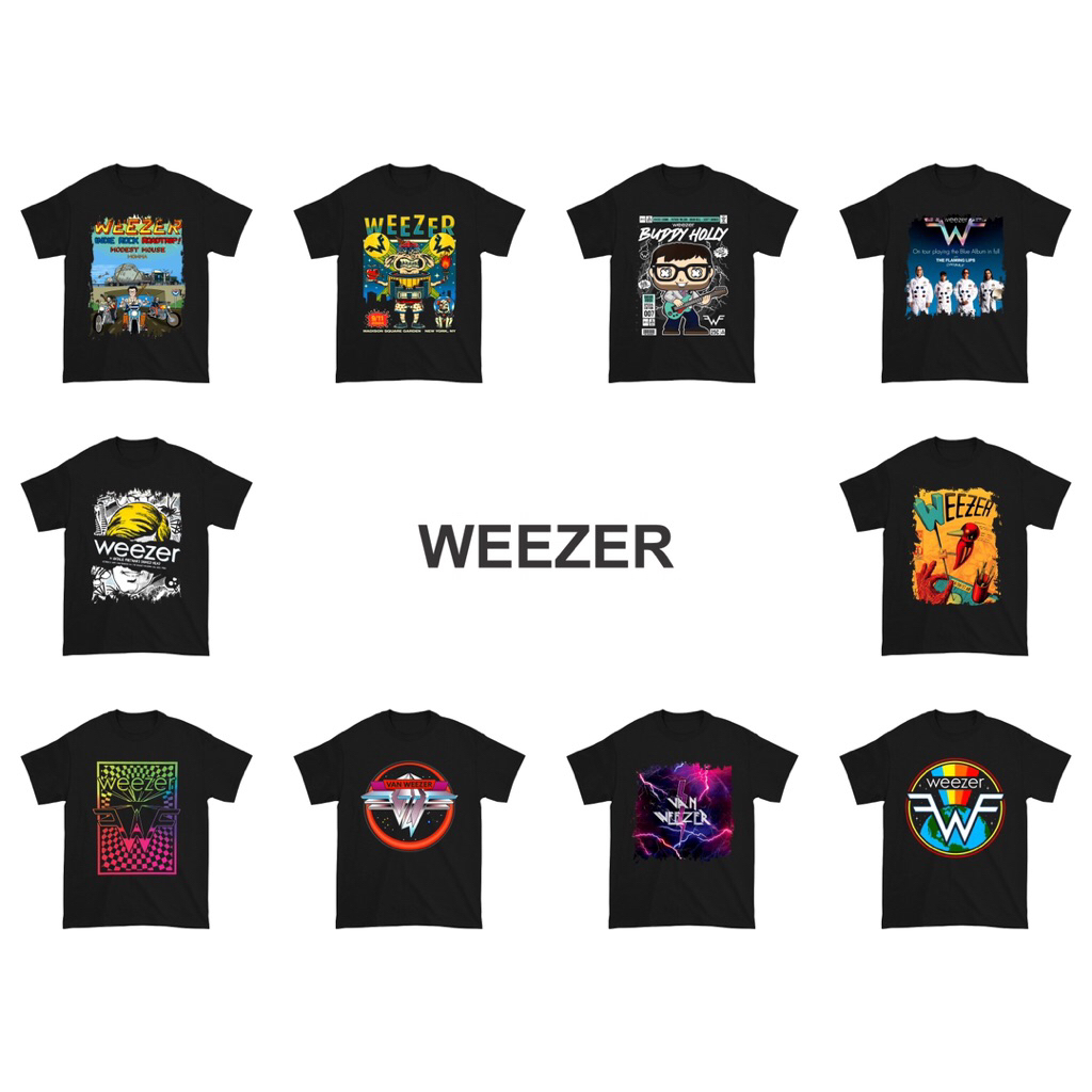 Kaos Weezer Band Music | Baju Weezer Band Musik | T-Shirt Vintage Band | Kaos Pria dan Wanita