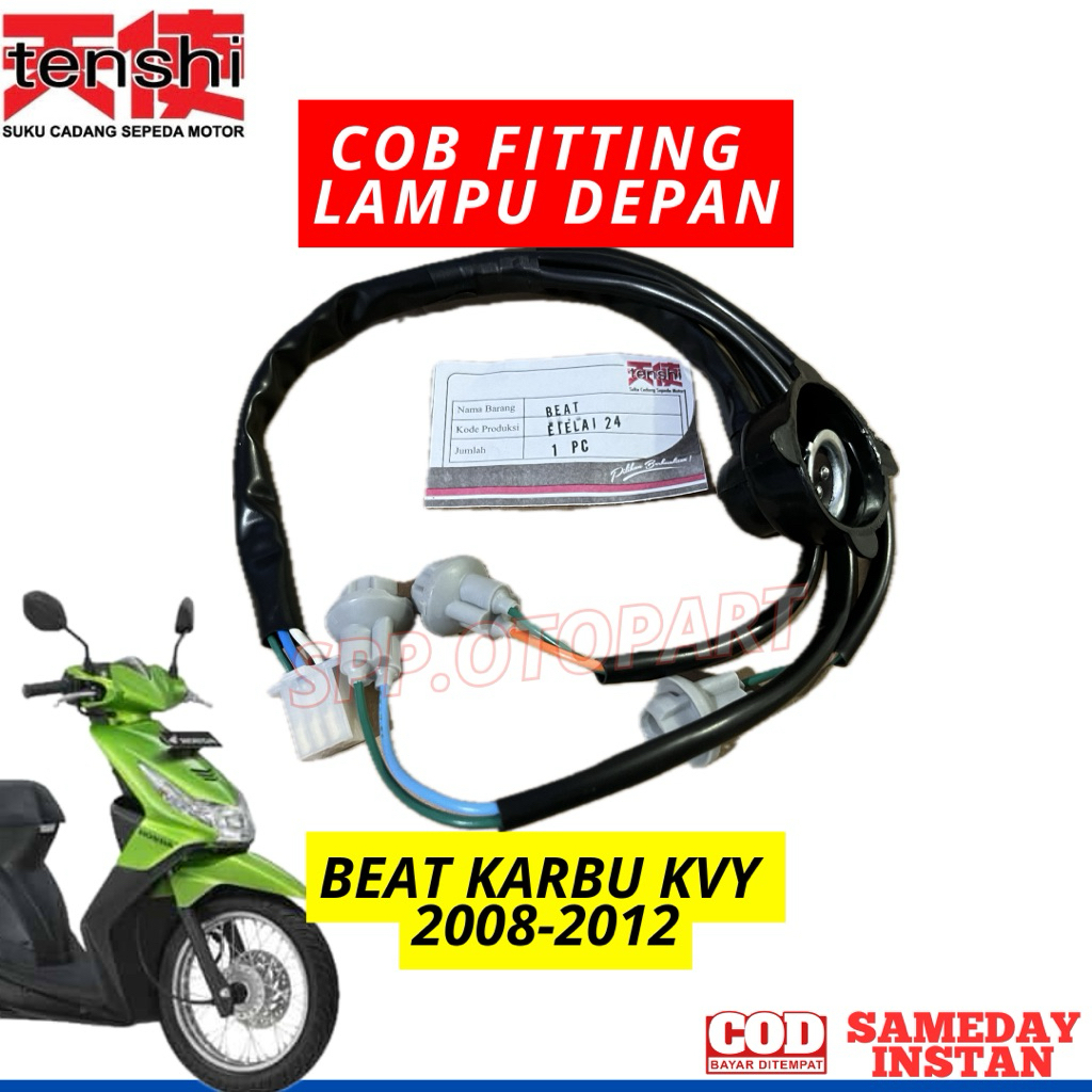 COB FITING LAMPU DEPAN FITING LAMPU SEIN DEPAN HONDA BEAT KARBU 2008-2012