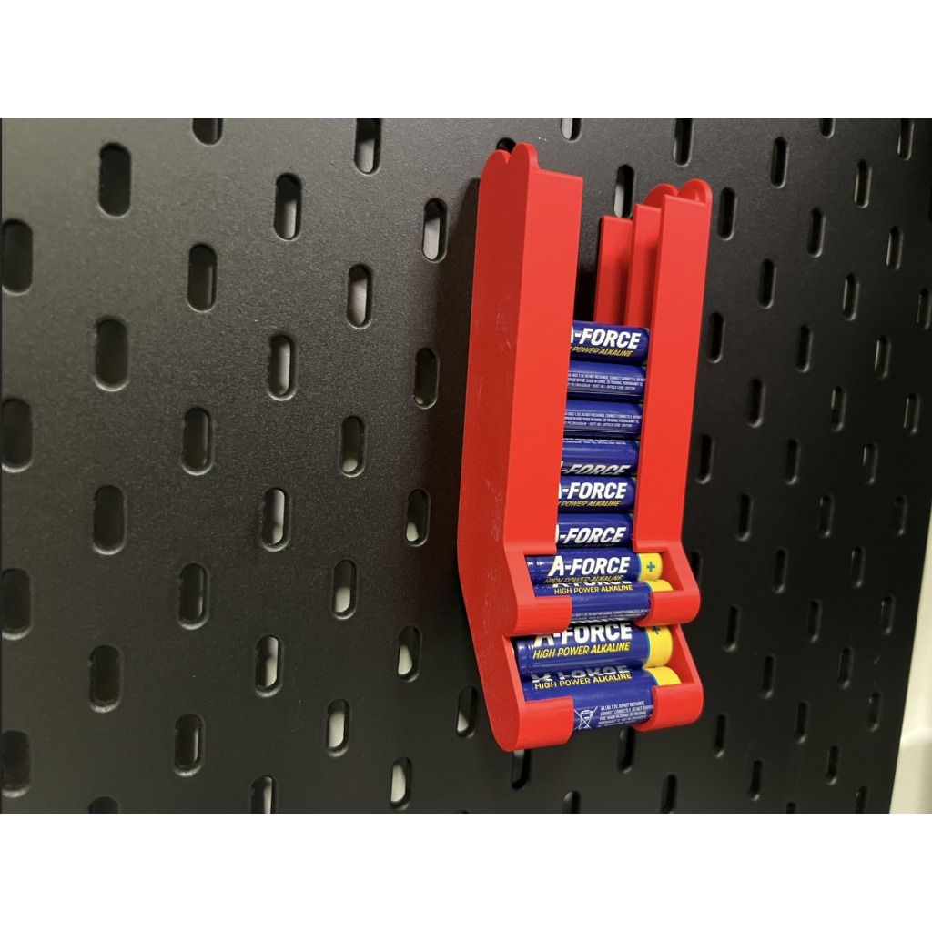 AA&AAA Battery Holder for IKEA Skadis