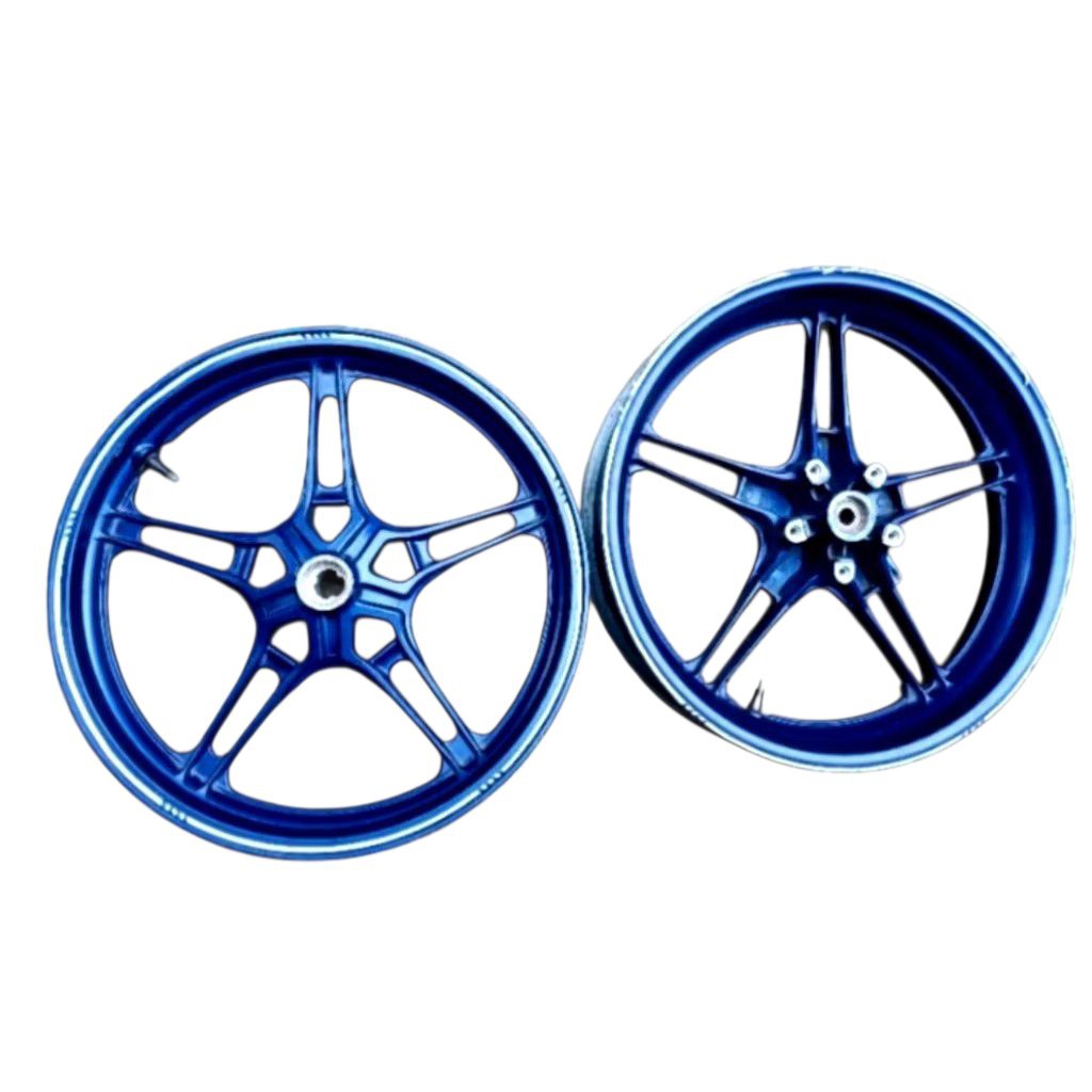 velg pelek depan belakang Yamaha motor Vixion New original copotan warna biru
