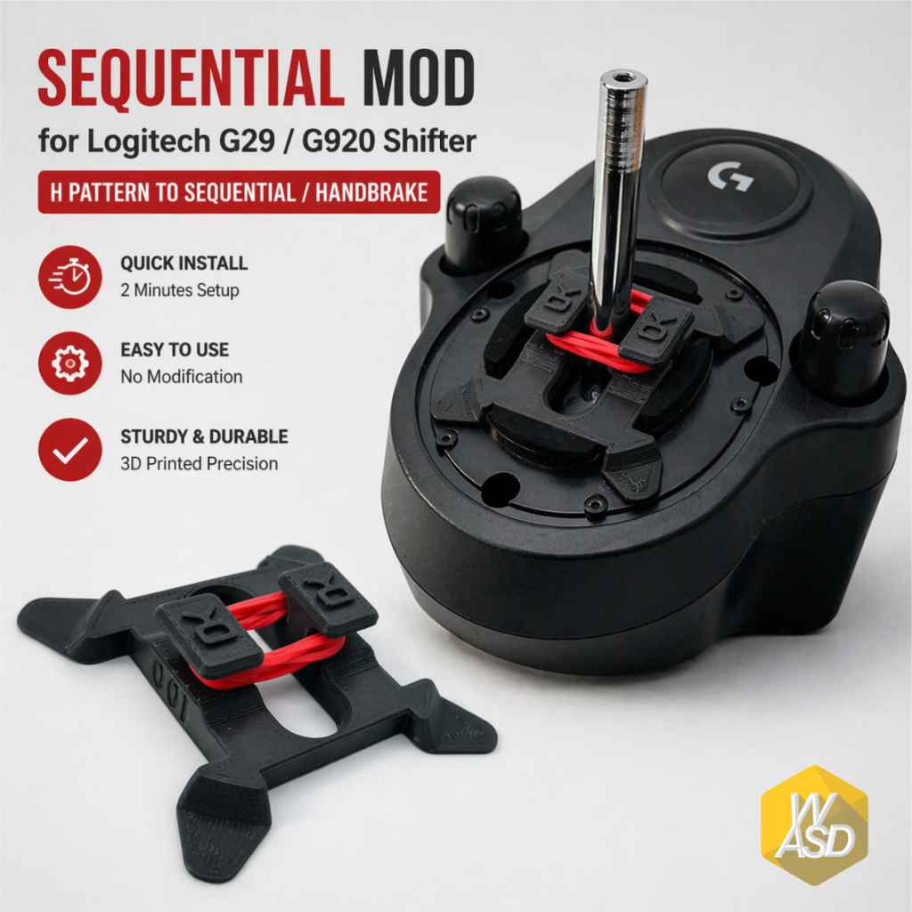 Sequential / Handbrake Mod Logitech G29/G920/G923 – Convert H Pattern ke Sequential / Handbrake Mod