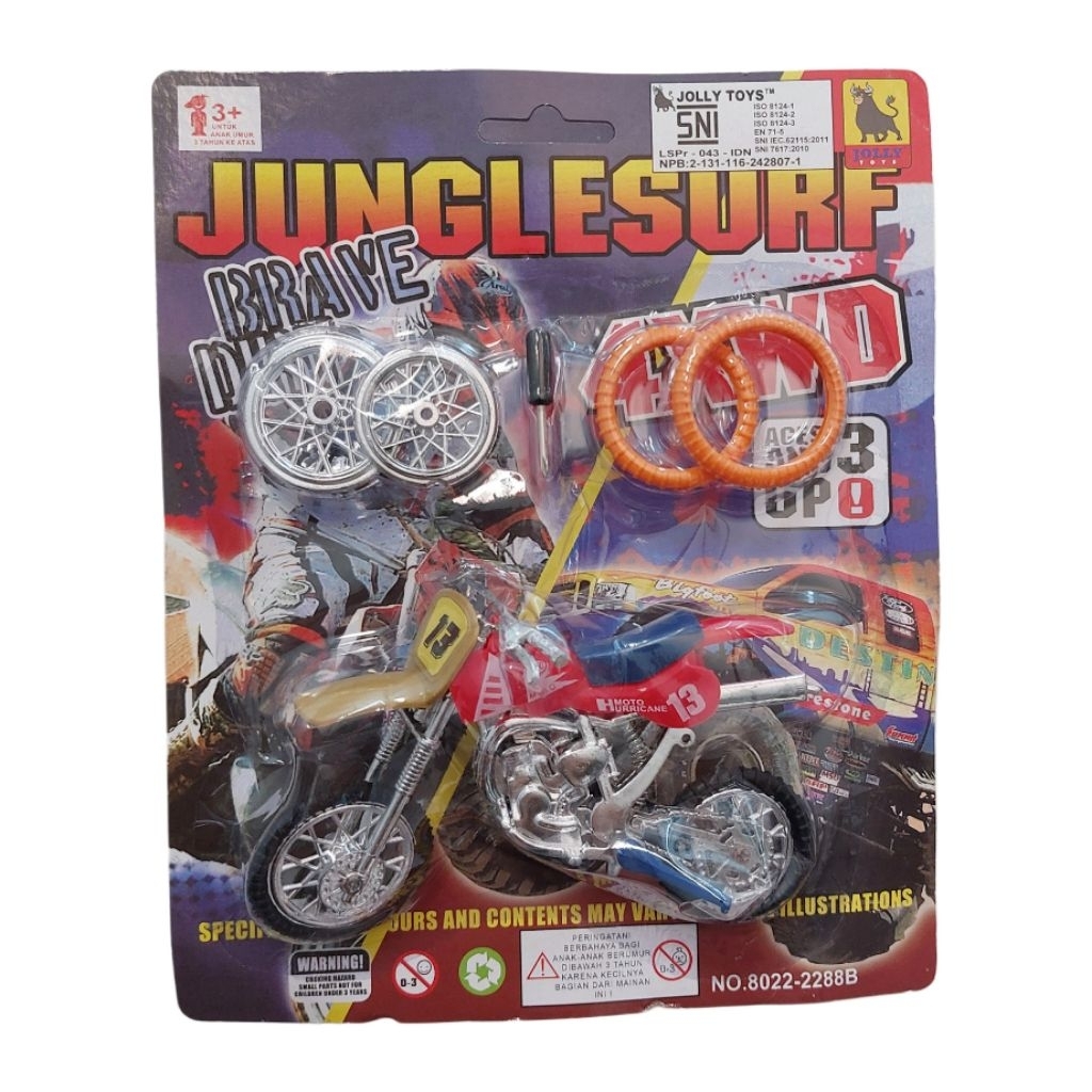 Mainan Motor Cross Diecast Motor Balap Cross