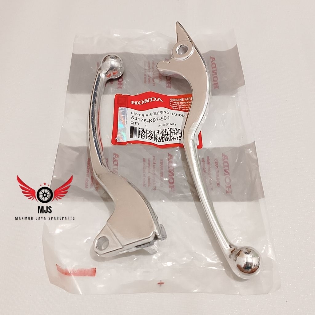 Handle Rem Set Kiri Kanan Silver Honda Scoopy Fi KYT Scoopy Fi Esp Scoopy Karbu Scoopy 2010-2016 Hen