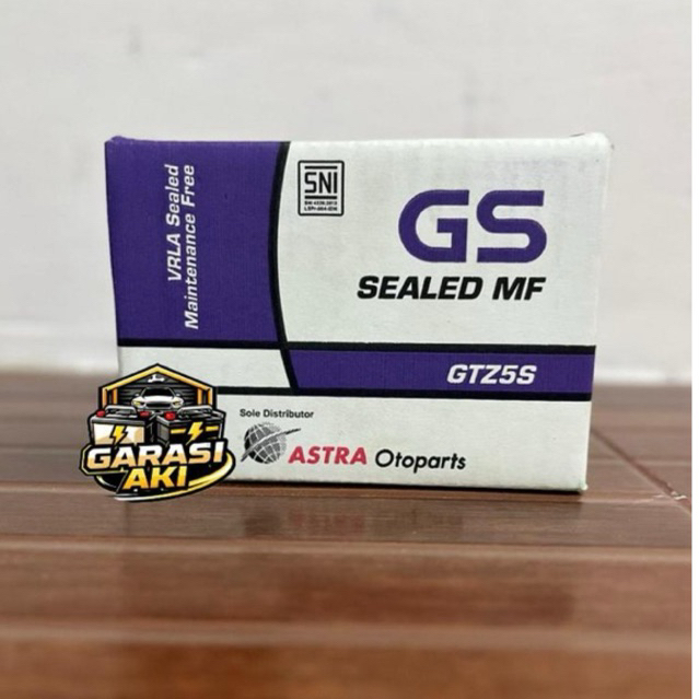 AKI ORIGINAL GTZ5S GS ASTRA MOTOR AKI KERING 3,5AH