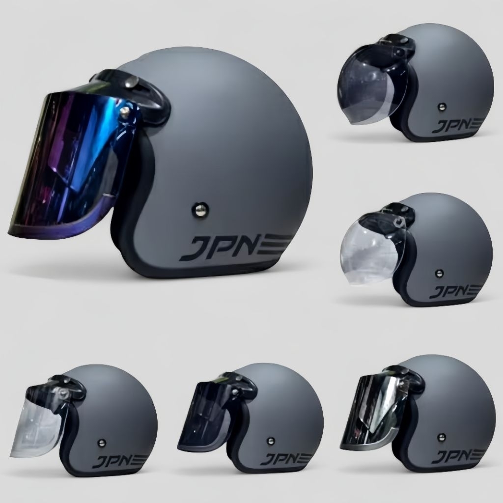 Helm jpn Abu modern dof ORIGINAL 100% Asli Abs