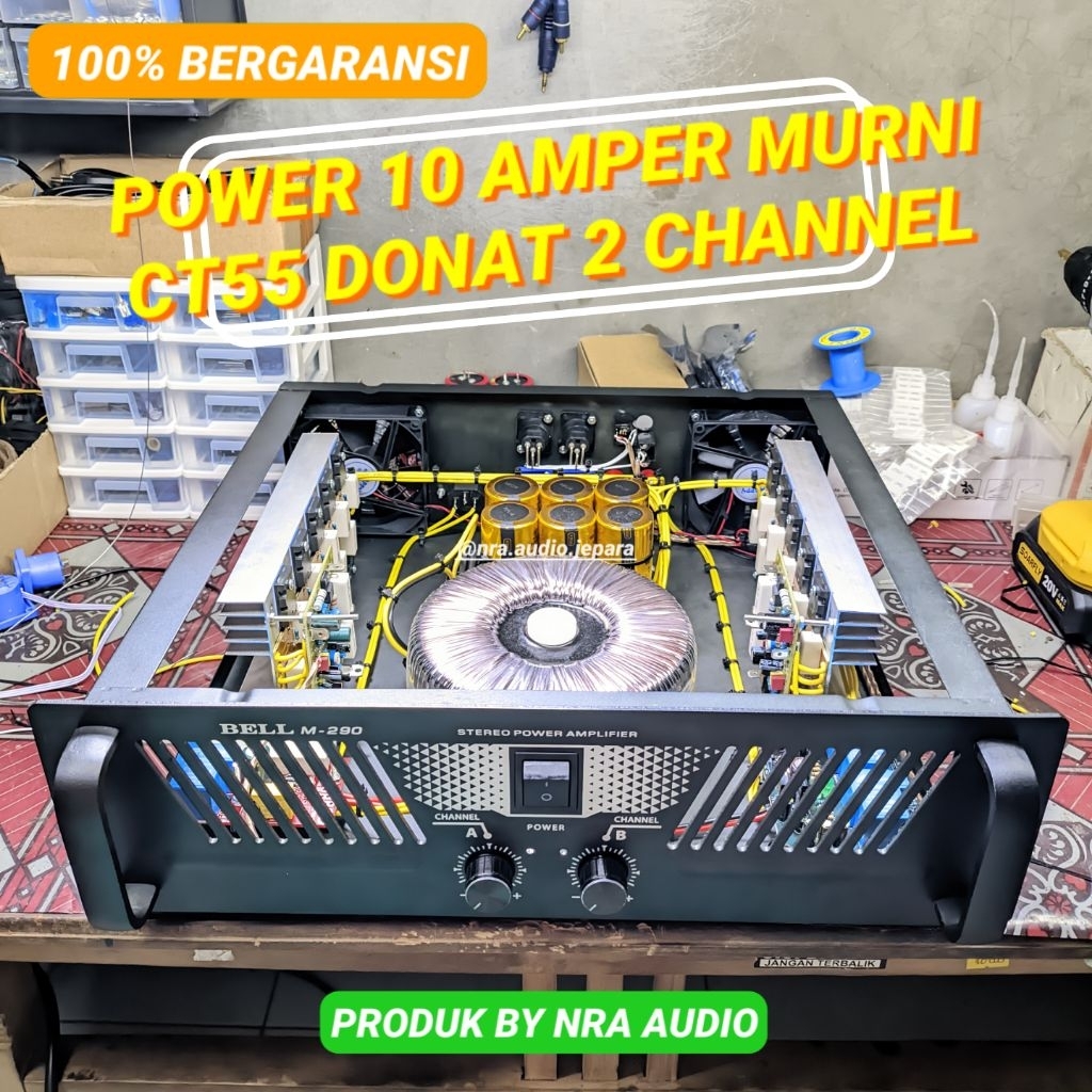 POWER 10A CT55 RAKITAN BALAP BOX BELL M290 POWER 10 AMPER CT55 AMPLIFIER 10 AMPERE CT55 RAKITN POWER
