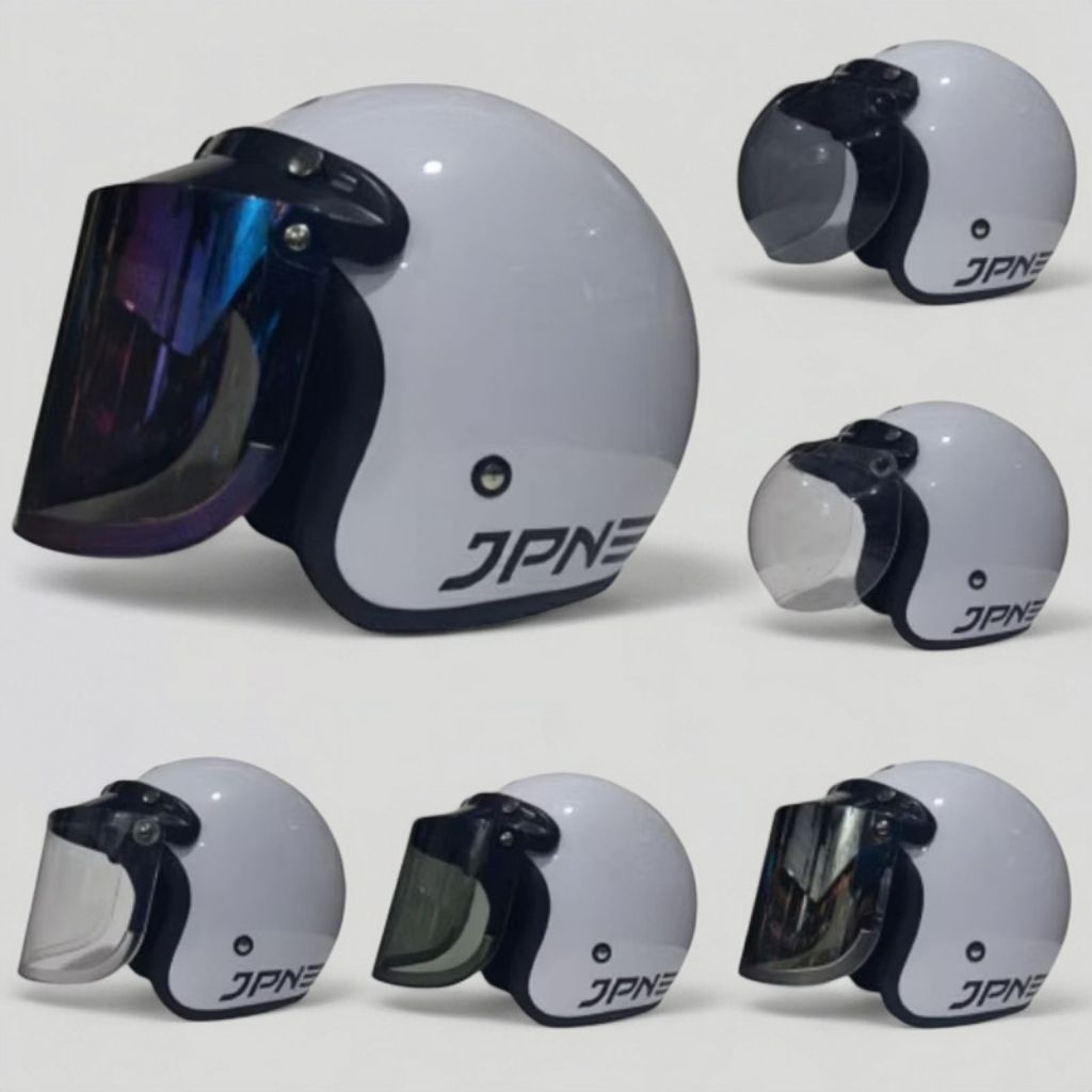 Helm jpn putih glossy ORIGINAL 100% Asli Abs