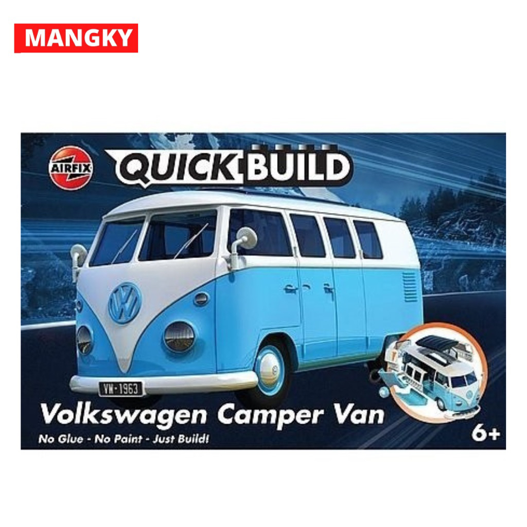 AIRFIX QUICKBUILD VW CAMPER VAN BLUE