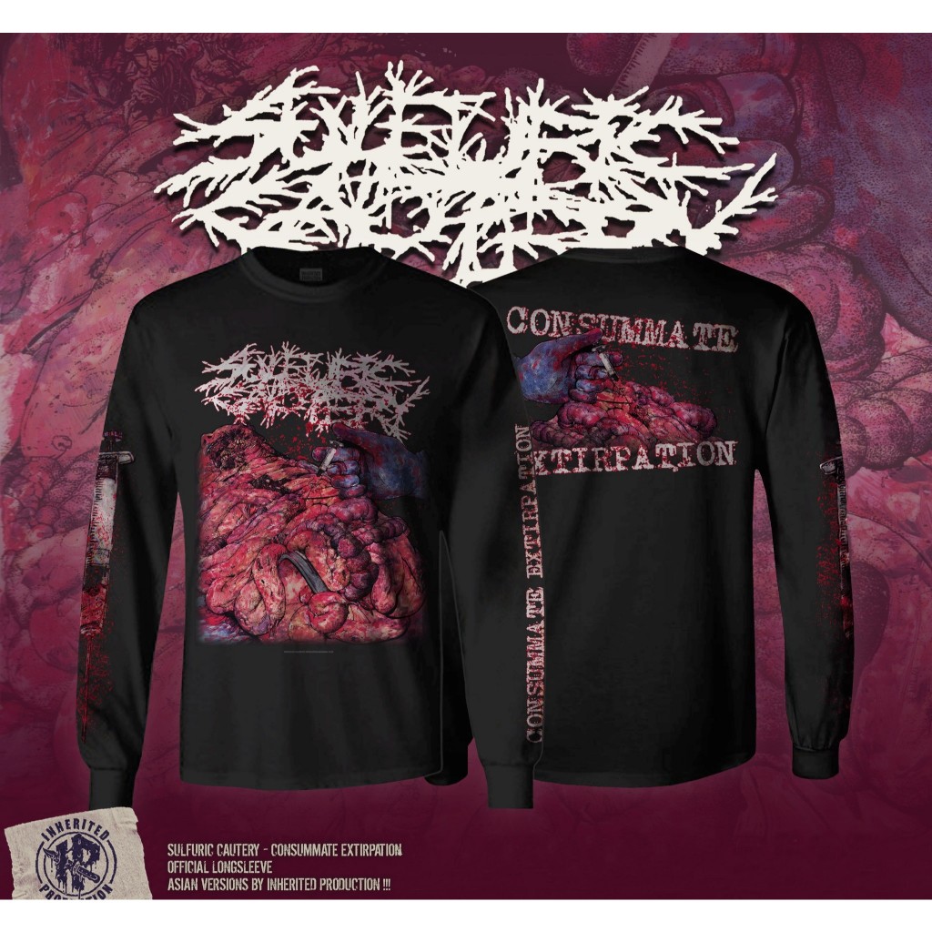ORIGINAL LONGSLEEVE SULFURIC CAUTERY – CONSUMMATE EXTIRPATION (BLACK)
