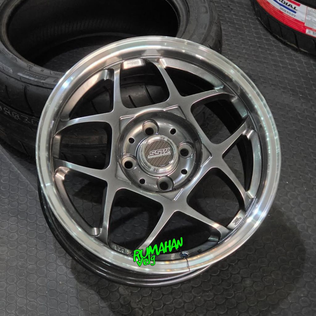 velg SSR FIRENZA SSW ORIGINAL THAILAND r15 lebar 7 pcd 4x100 et 38 velg mobil ring 15 pnp mobil agya
