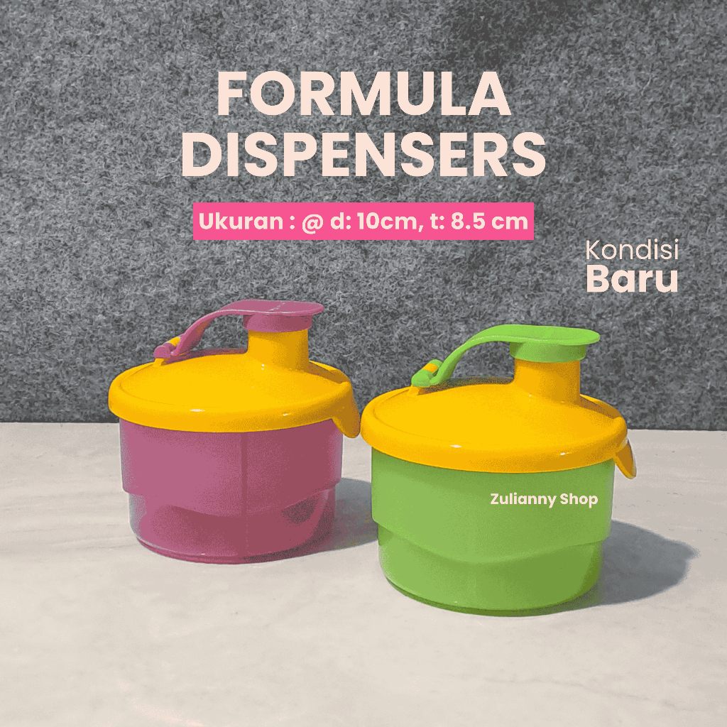 Tupperware Formula Dispenser - Tempat Bubuk Susu Anak/Bayi 3 Sekat