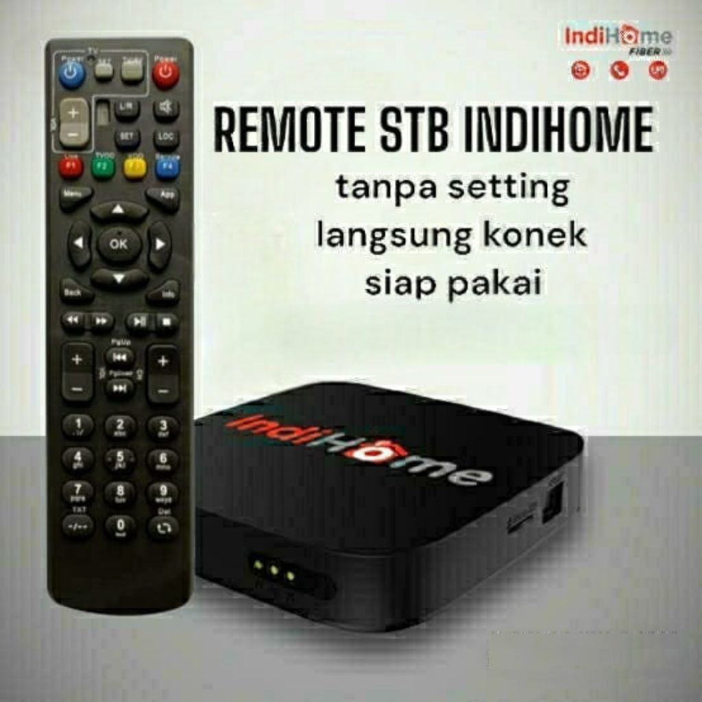 Remote STB IndiH0me / Remot Set Top Box Indih0me TV Fiber Optik