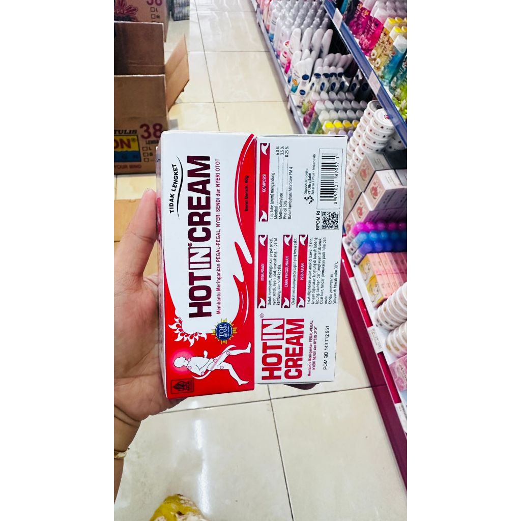 HOT IN CREAM PUTIH TUBE 60G