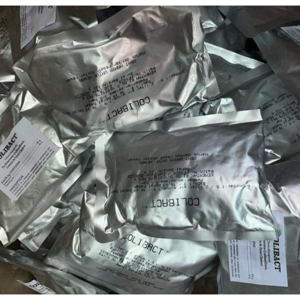(SANBE) COLIBACT 100 gram - Mengatasi Coli, Snot/Coryza, Salmonella, Staphylococcus Ayam - PT SANBE 