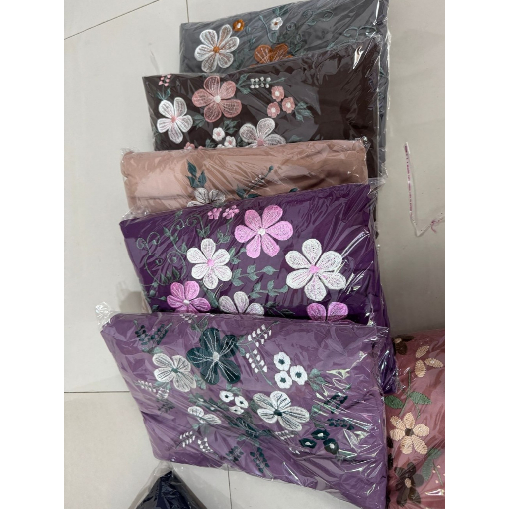 Mukena Terusan Mikro Punggung Bahan Katun Mikro Premium