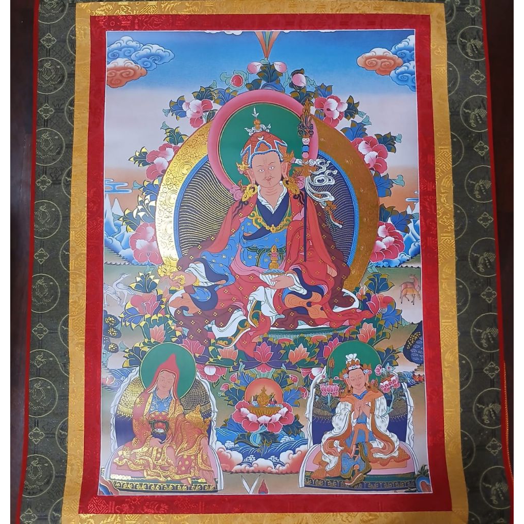 Thangka  Guru Rinponche ( 10 ) - Lukisan Thangka - Tibetan Nepal