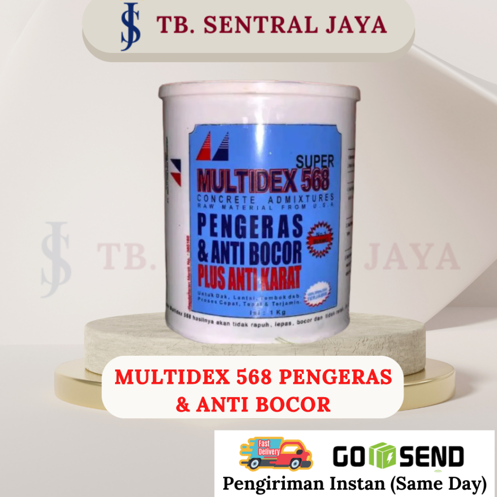 Multidex 568 Pengeras & Anti Bocor + Anti Karat/Pengeras Tembok Lantai Dak Anti Bocor