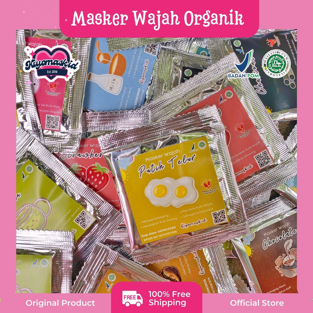 Masker Organik/Masker Wajah Organik Anak BPOM