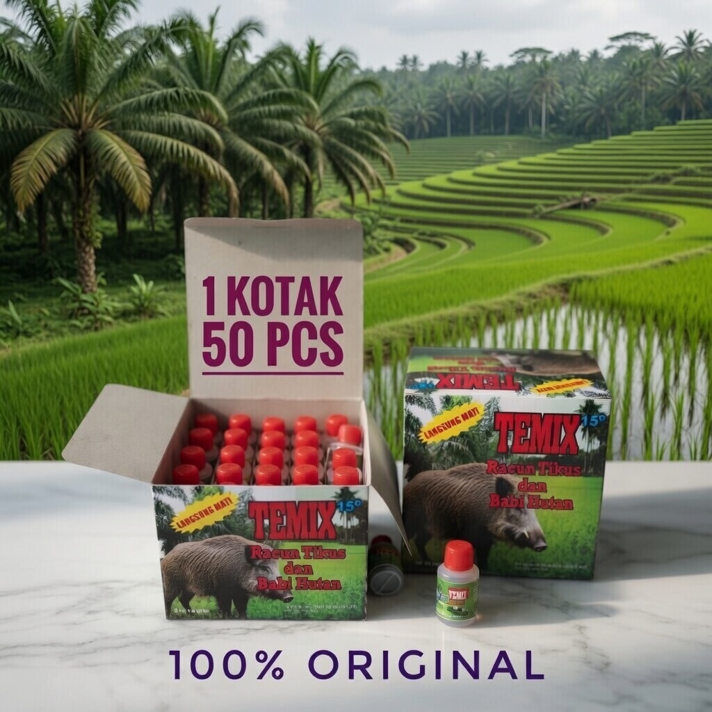 (1 Box 50pcs) Temix Temik botol devindo 15G original asli