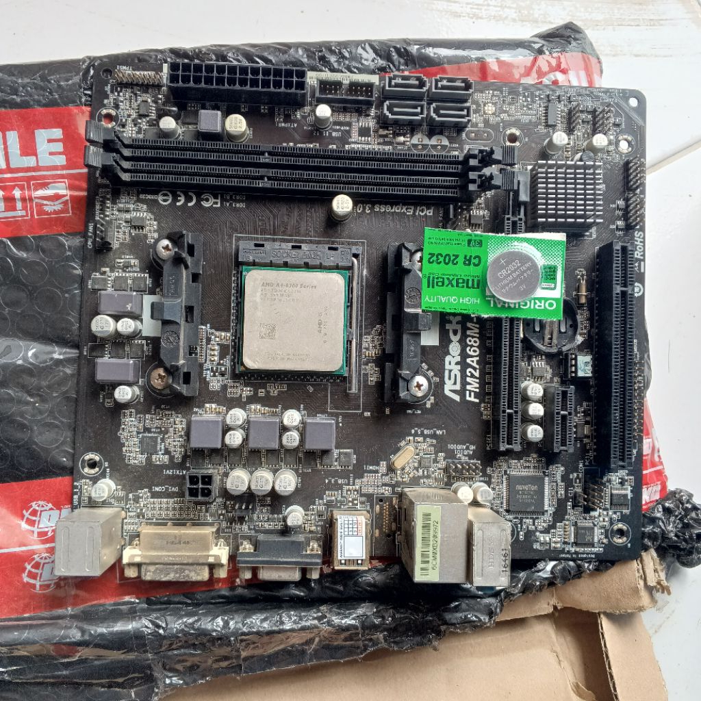 Motherboard FM2/FM2+ Gigabyte Biostar ASRock MSI ECS dsb Pilih Variasi ya