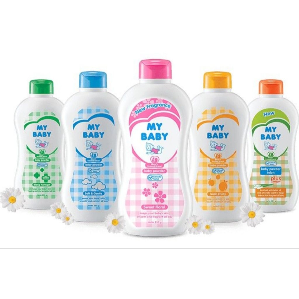 Bedak Bayi My Baby 50gr - Lembut, Aroma Wangi, Mudah Meresap