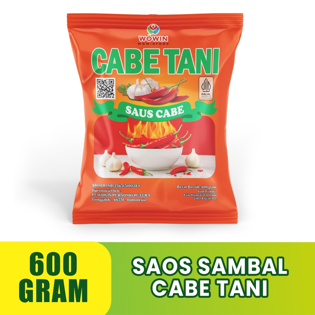 CABE TANI SAUS PEDAS 600GRAM [JKT]