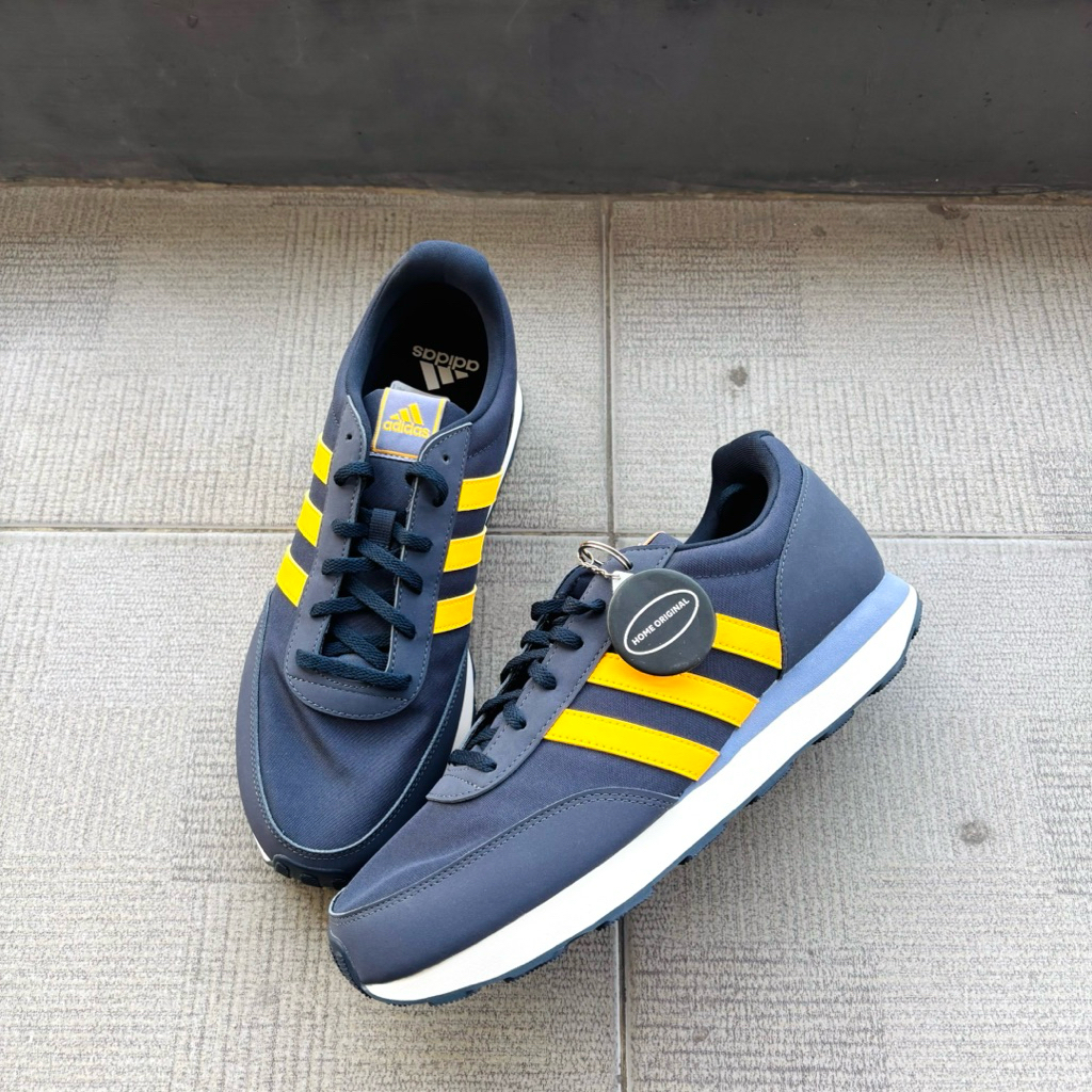 Adidas Run 60s 3.0 Legend Ink Solar Gold Original Resmi PT. ADIDAS