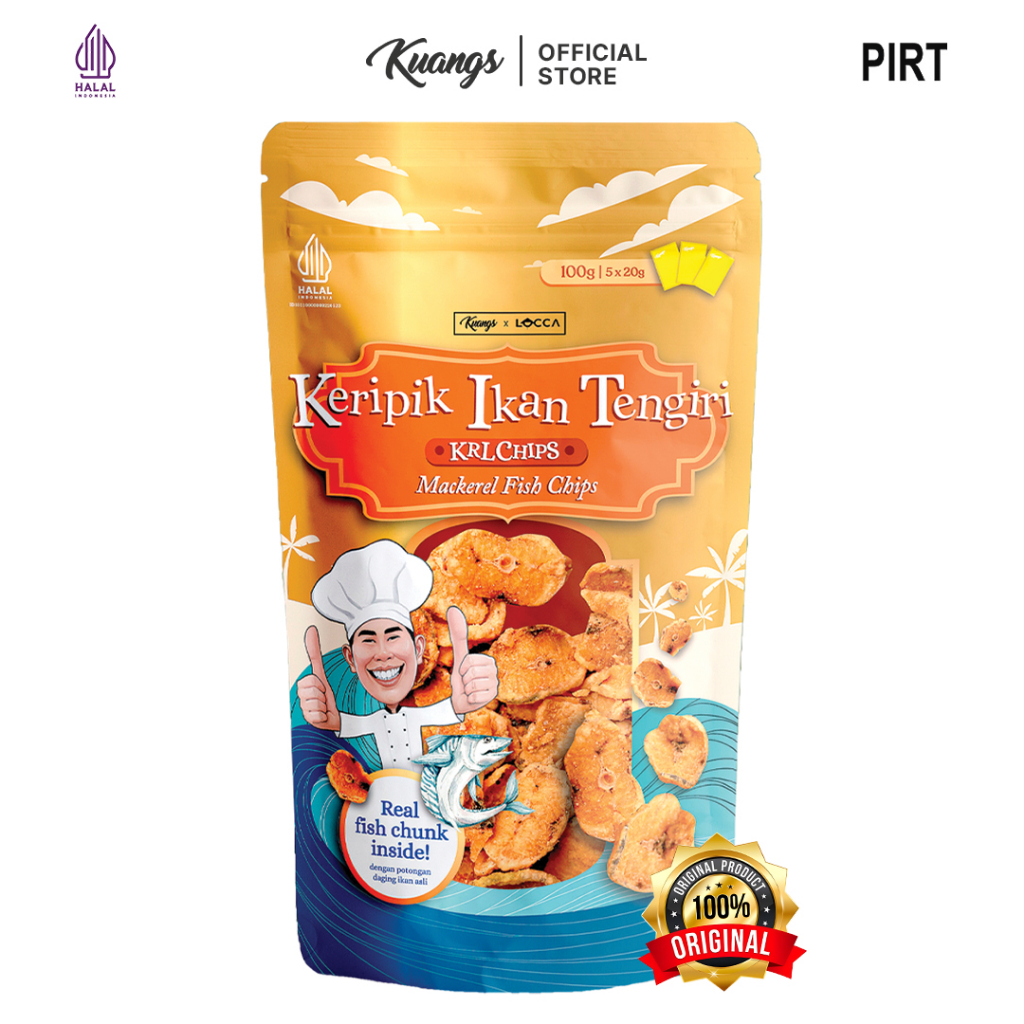 KERUPUK KERIPIK IKAN TENGGIRI KRL CHIPS ASLI PREMIUM Snack Mpasi Anak Kerupuk Ikan Tenggiri KUANGS