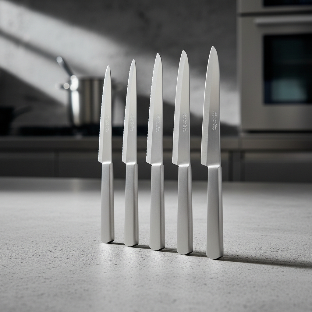 Set Pisau Dapur Stainless Steel 5 PCS 30 cm – Tajam, Kuat & Multifungsi