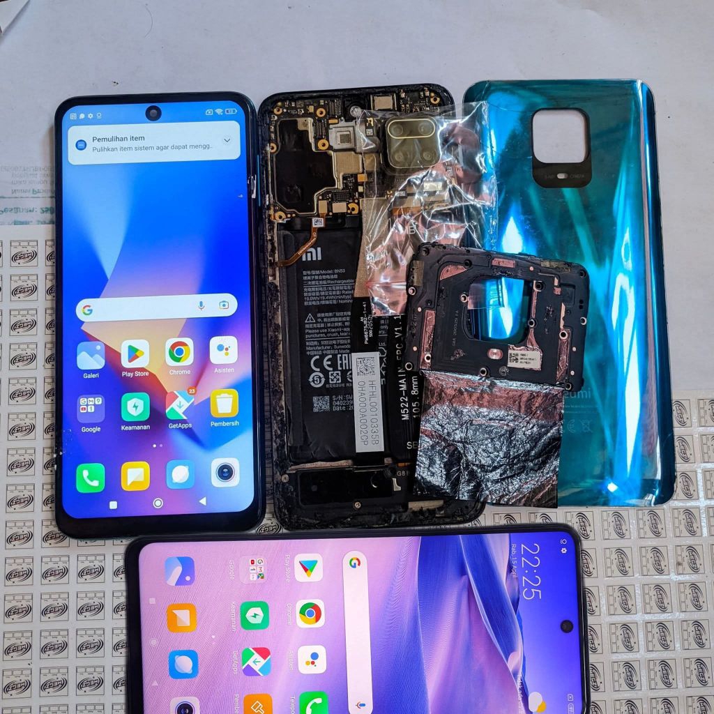 sparepart Redmi Note 9 Pro Original Copotan Tested , Mesin Redmi Note 9 Pro Ori , kamera Redmi note 