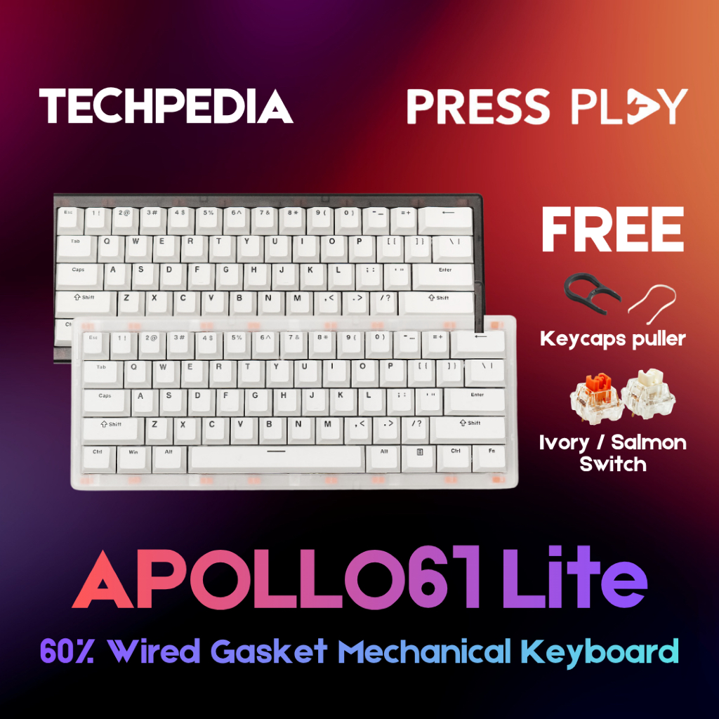 Press Play APOLLO61 Lite 60% Wired Mechanical Keyboard by PressPlay APOLLO 61