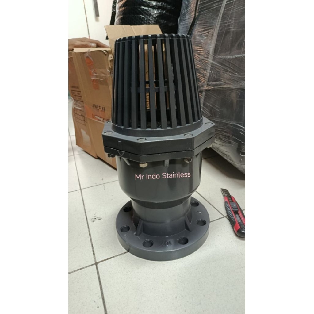 Foot valve flange pvc 4" inch