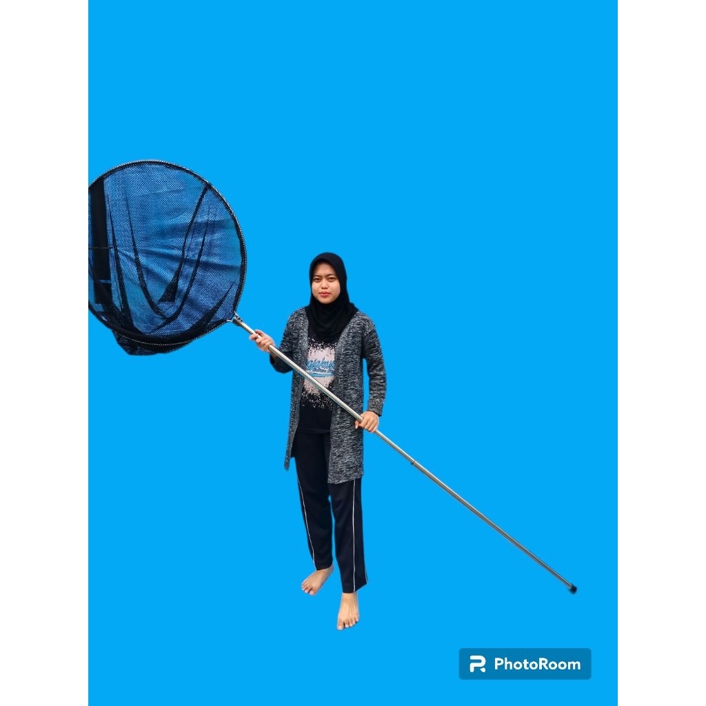 Serok Ikan Stainless Gagang Panjang Serokan Ikan Koi