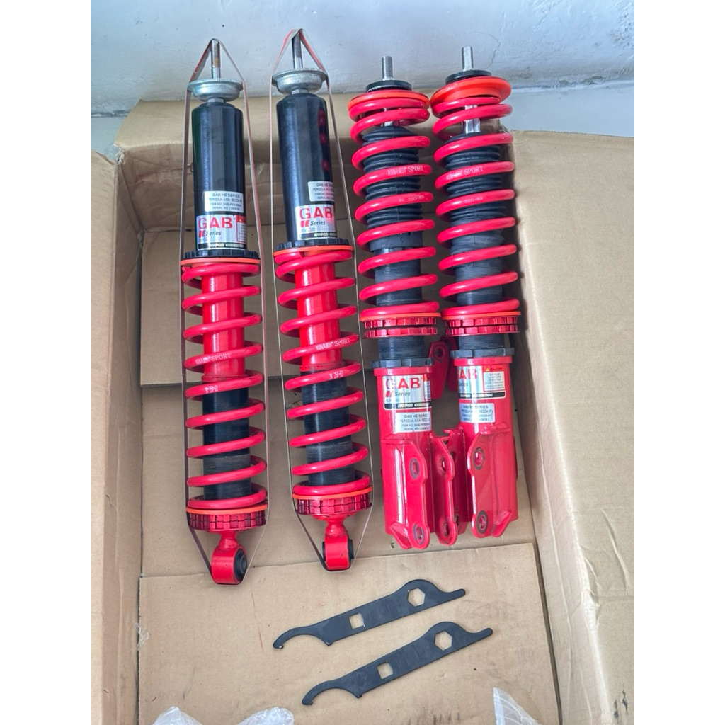 Coilover GAB HE Series Agya,aylaa bekas mulussss