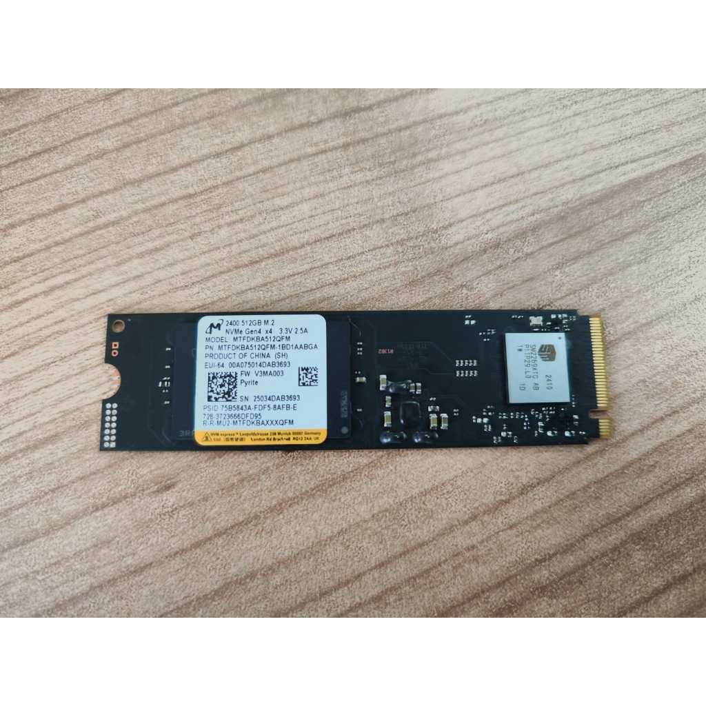 SSD Micron 2400 M.2 NVMe 512GB