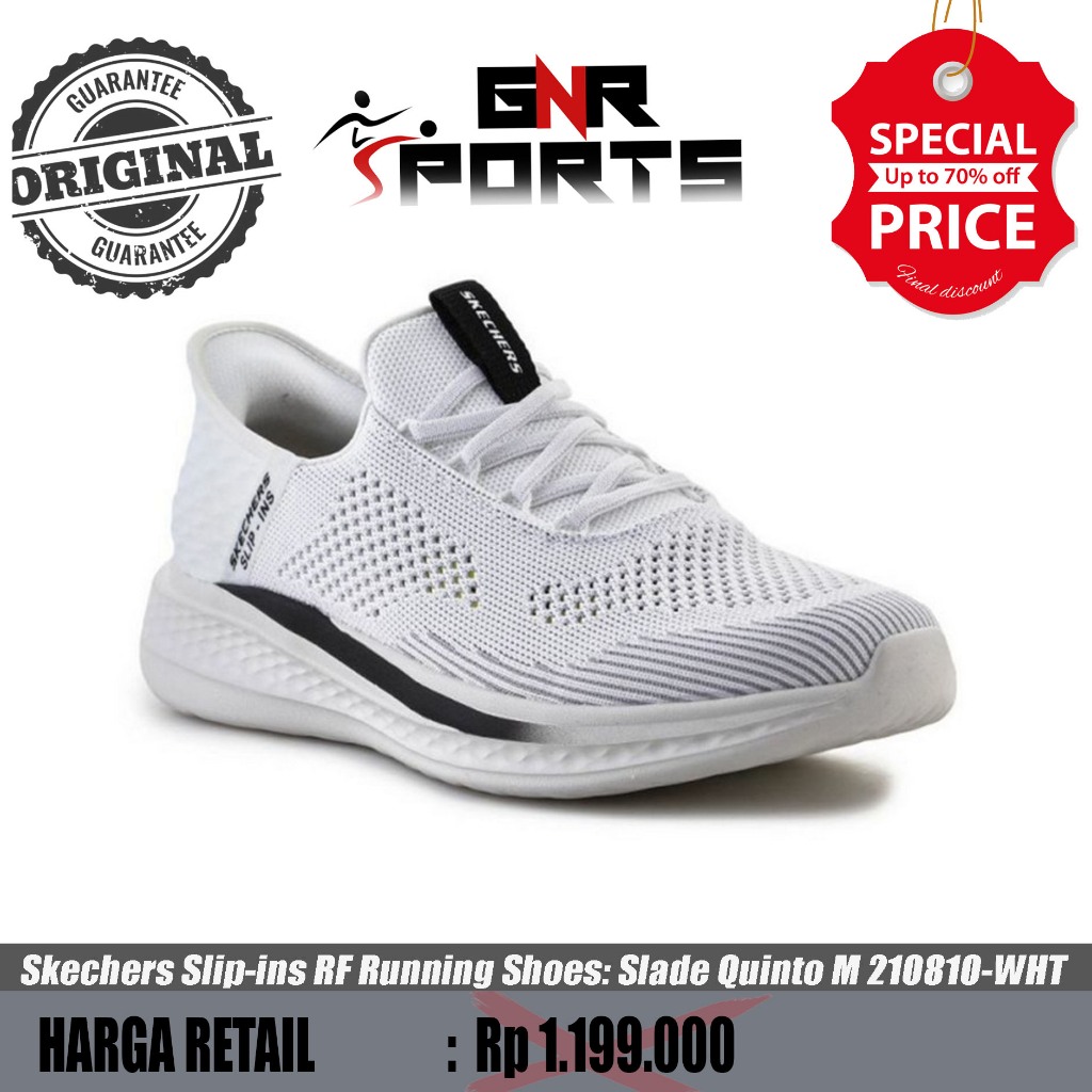 Sepatu Skechers Sneakers Pria Putih Original 100%