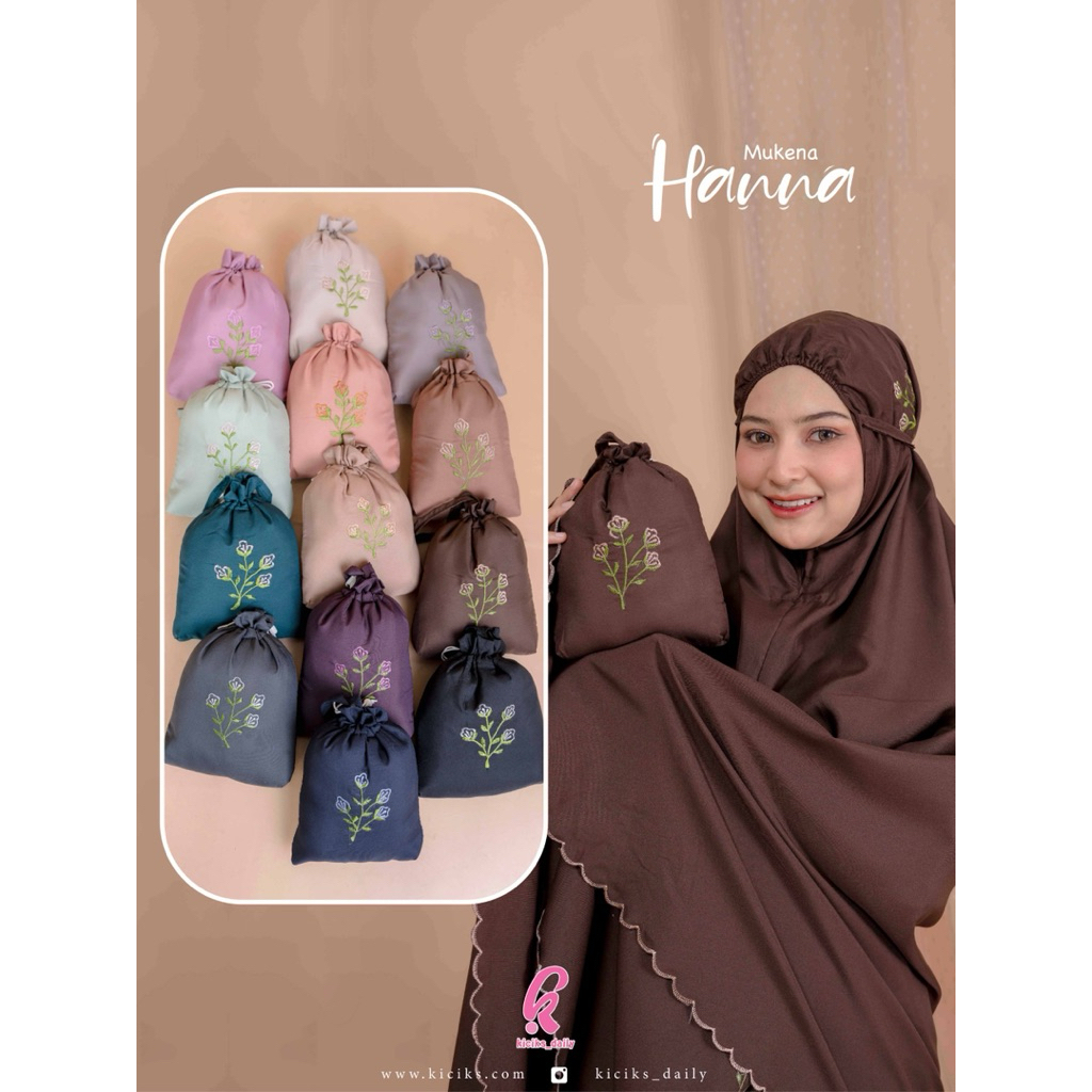 KICIKS DAILY - MUKENA HANNA | MUKENA TRAVELING TERMURAH | HAMPERS MUKENA