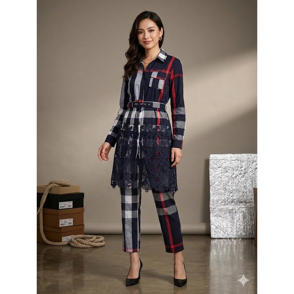 Setelan Celana Cewek Butik Import Premium "SET BEBE (TY MAR 0273)" Cek